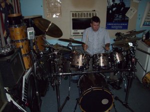 Simon and Katie and Me and My Ddrums 009